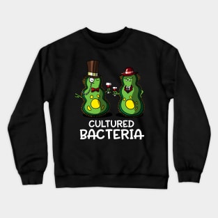 Biology Cultured Bacteria Joke Crewneck Sweatshirt